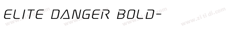 Elite Danger Bold字体转换